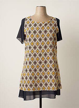 Rochie midi albastru QUATRE VINGT JOURS femeie