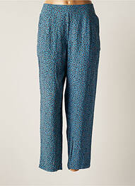 Pantalon 7/8 talie elastică albastru THALASSA femme