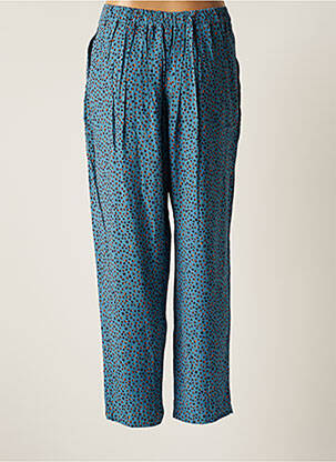 Pantalon 7/8 talie elastică albastru THALASSA femeie