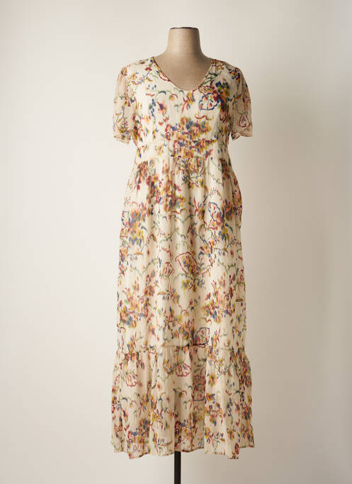 Rochie lungă bej 7 SEASONS femeie