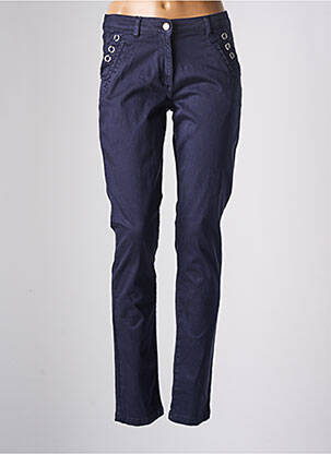 Pantalon slim talie joasă talie joasă albastru THALASSA femeie