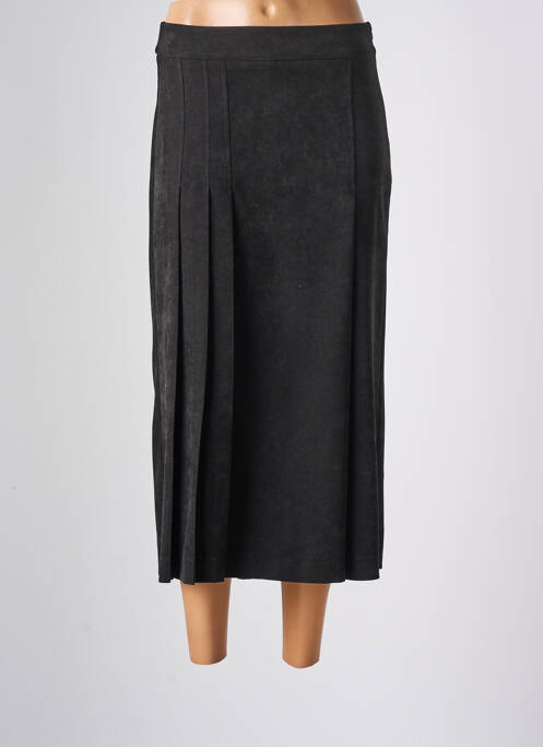 Pantalon trei sferturi negru QUATRE VINGT JOURS femeie