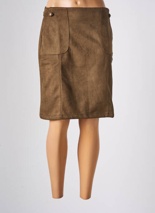 Fustă midi maro THALASSA femeie