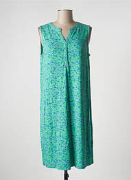 Rochie midi imprimeu floral fără mâneci verde CECIL femme
