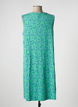 Rochie midi imprimeu floral fără mâneci verde CECIL femeie