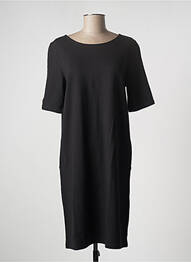 Rochie midi închidere cu fermoar la spate mâneci scurte negru STREET ONE femeie