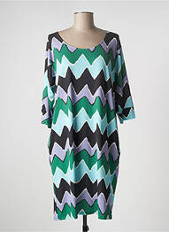 Rochie midi mâneci 3/4 mâneci 3/4 verde SCORZZO femme