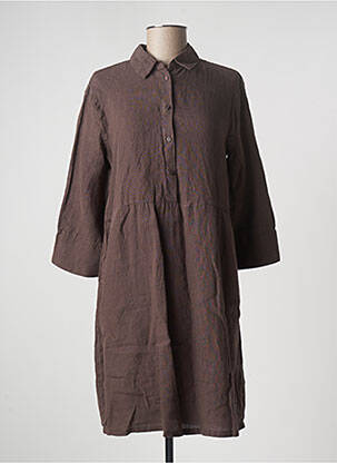 Rochie scurtă maro CECIL femeie