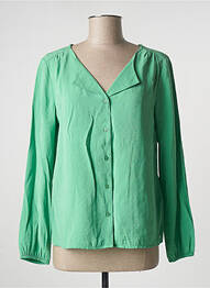 Cămașă croială dreaptă mâneci lungi verde STREET ONE femme