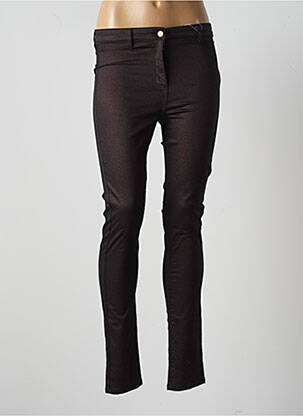 Pantalon slim talie joasă talie joasă negru JULIE GUERLANDE femeie