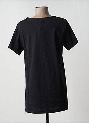 Tricou serigrafie cu strasuri mâneci scurte negru CREAM femeie
