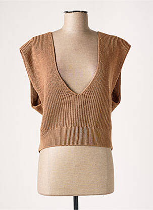 Pulover bej LIU JO femeie