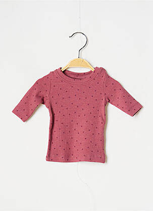Tricou croială cambrată mâneci lungi roz NAME IT fată