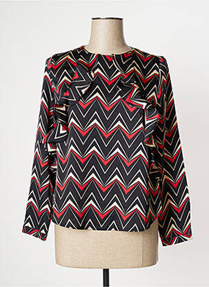 Bluză guler rotund mâneci 3/4 negru ANONYME DESIGNERS femeie