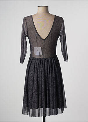 Rochie midi mâneci 3/4 mâneci 3/4 negru EGO femeie