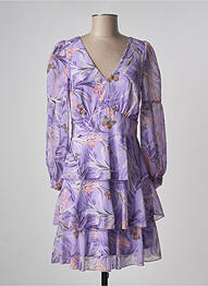 Rochie midi imprimeu floral mâneci lungi violet RINASCIMENTO femeie
