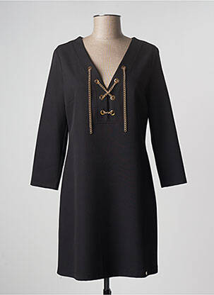 Rochie midi mâneci 3/4 mâneci 3/4 negru RINASCIMENTO femeie