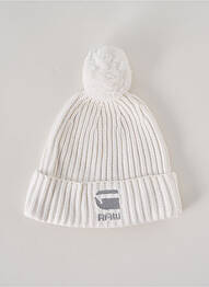 Căciulă tricot gros alb G STAR fată