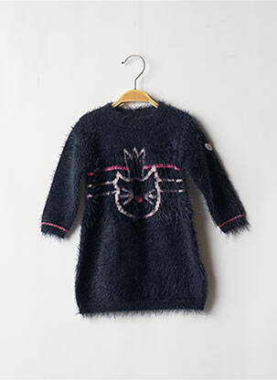 Pulover tunică albastru 3 POMMES fată