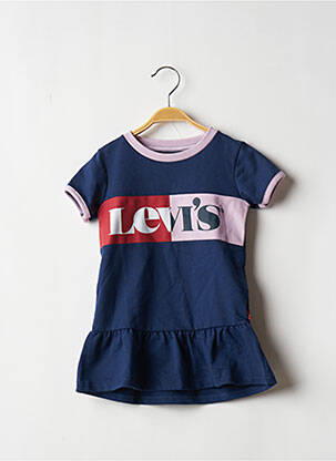 Rochie midi mâneci scurte mâneci scurte albastru LEVI'S fată
