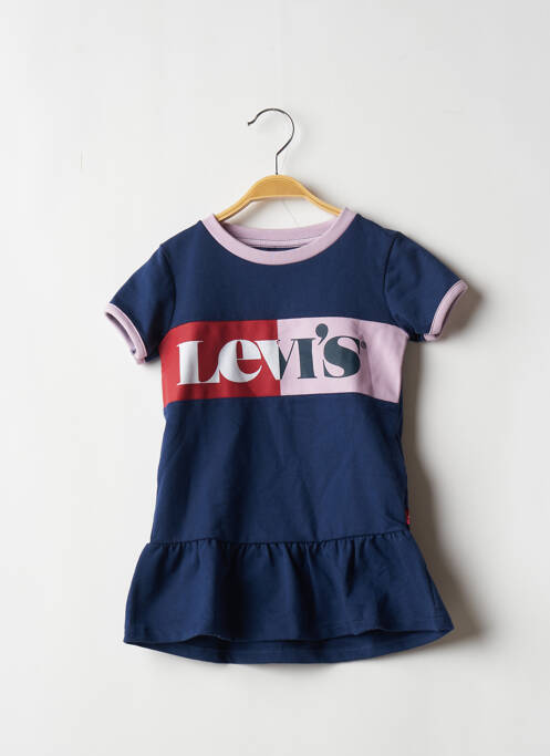 Rochie midi mâneci scurte mâneci scurte albastru LEVIS fille