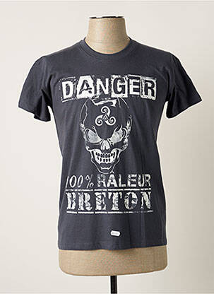 Tricou croială cambrată mâneci scurte gri SOL'S bărbat