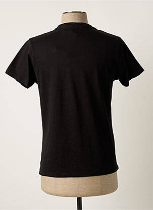 Tricou croială cambrată mâneci scurte negru PALAWAN bărbat