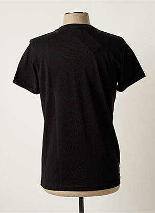 Tricou croială cambrată mâneci scurte negru PALAWAN bărbat