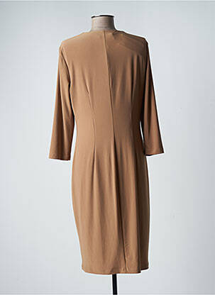 Rochie midi mâneci lungi mâneci lungi bej FRANK LYMAN femeie