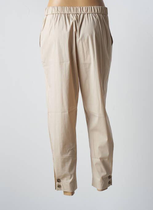 Pantalon slim bej ANNA SERAVALLI femeie