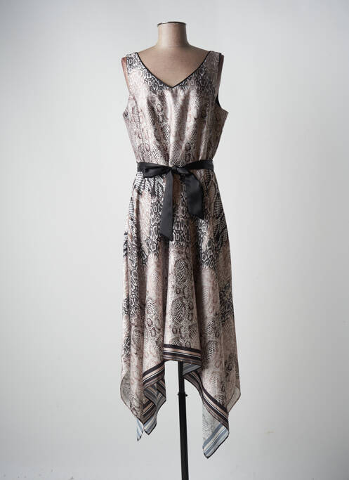 Rochie midi bej FRANK LYMAN femeie