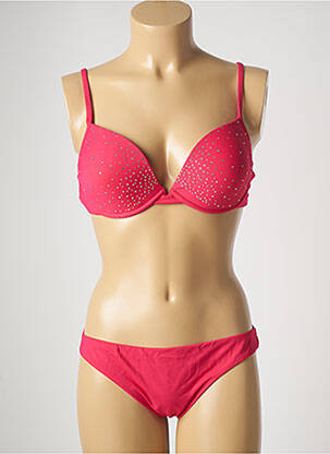 Costum de baie din două piese roz GENIUS femeie