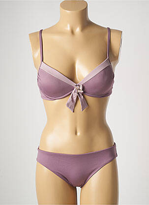 Costum de baie din două piese violet GENIUS femeie