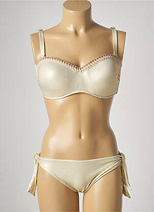 Costum de baie din două piese bej GENIUS femeie