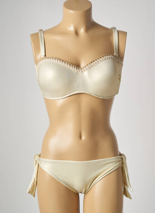 Costum de baie din două piese bej GENIUS femeie