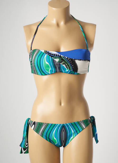 Costum de baie din două piese albastru DISTRICT femeie