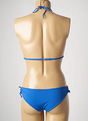Costum de baie dintr-o singură piesă top triunghiuri top triunghiuri albastru GENIUS femeie