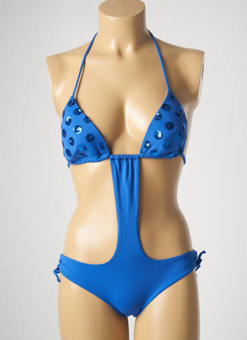 Costum de baie dintr-o singură piesă albastru GENIUS femeie