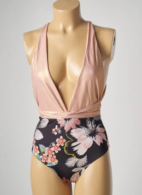 Costum de baie dintr-o singură piesă roz GENIUS femeie