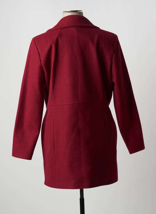 Palton lung roșu ZELI femeie