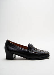 Mocasini pătrat toc de 4 la 6 cm negru FLEXELL femeie