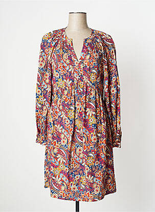 Rochie midi portocaliu C'EST BEAU LA VIE femeie