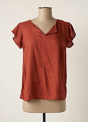 Bluză maro ELLE EST OU LA MER femeie