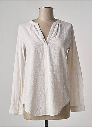 Bluză manșete cu nasturi și deschidere mâneci lungi bej ESPRIT femme