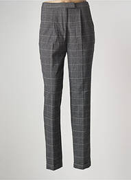 Pantalon chino închidere cu fermoar sub clapetă cu nasturi gri ESPRIT femme