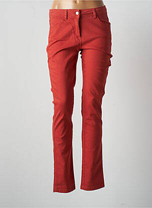 Blugi cu croială slim portocaliu MAE MAHE femeie