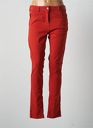 Blugi cu croială slim portocaliu ELLE EST OU LA MER femeie