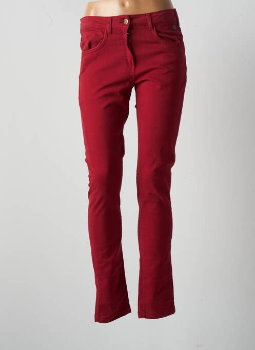 Blugi cu croială slim roșu ELLE EST OU LA MER femeie