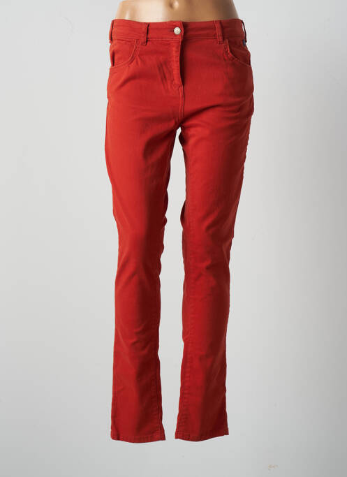 Blugi cu croială slim portocaliu ELLE EST OU LA MER femeie