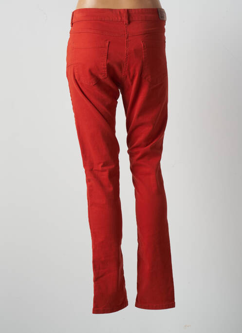 Blugi cu croială slim portocaliu ELLE EST OU LA MER femeie